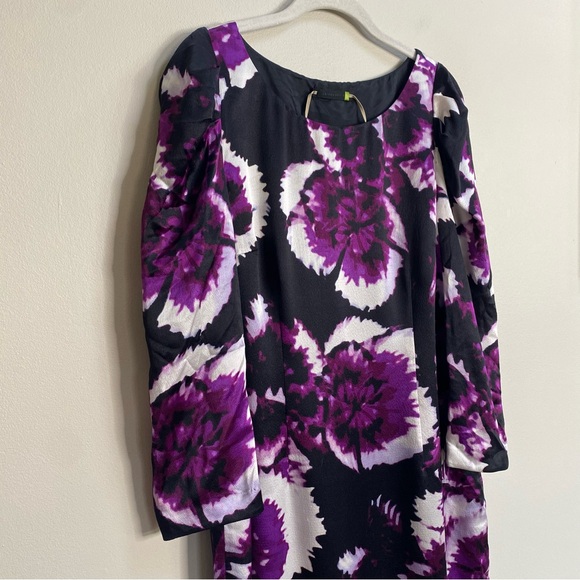Anthropologie Leifsdottir Belvedere Floral Print Silk Sheath Dress Size 8 - Picture 5 of 16